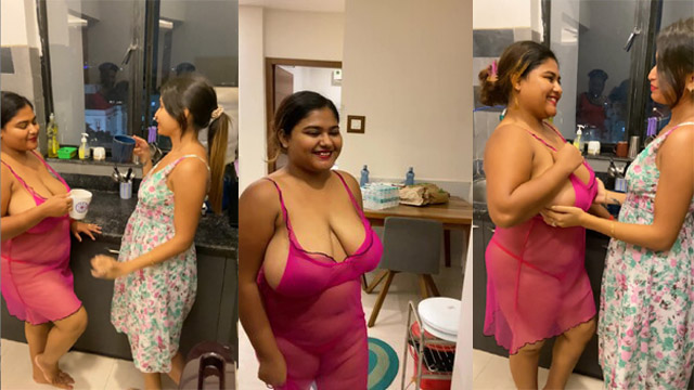 Sarmishtha Sarkar aka – Bongonaari and Megha Das  – Lesbian In the Kitchen