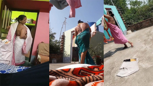 Aunty Nude Captured By Son