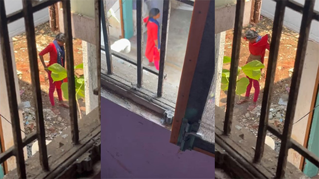 Maid Opens Her Pants Outdoor Films – By Neighbor And Masturbate