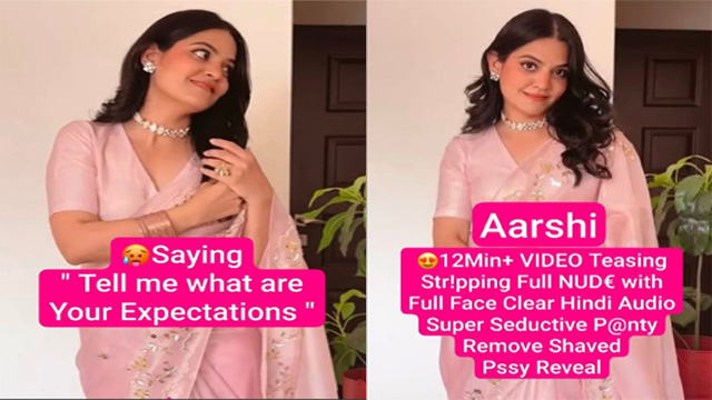 Aarshi Insta Model Latest Most Exclusive 12Min+ Premium Live