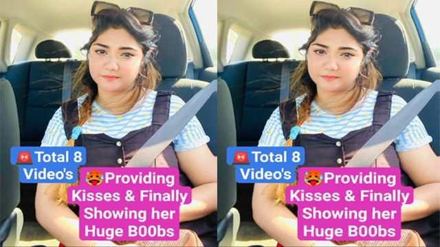 Cute Big Boobie Trending Girl – Most Demanded Kisses & Huge Boobs Pressing – with Full Face