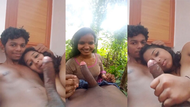 Cute Indian Lover Romance and Give Handjob