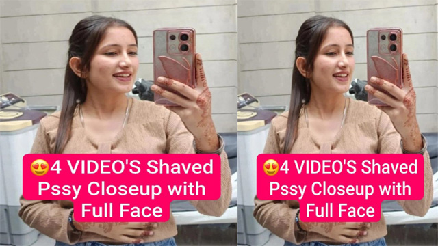Beautiful Punjabi GF – Latest Most Exclusive Viral Stuff – Shaved Pssy Closeup with Full Face