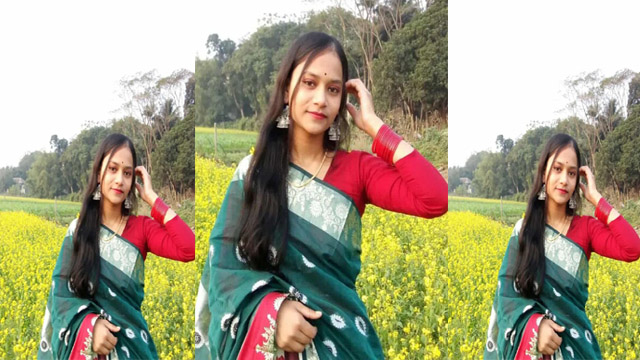 Beautiful GF Pressing Boobs Fingering