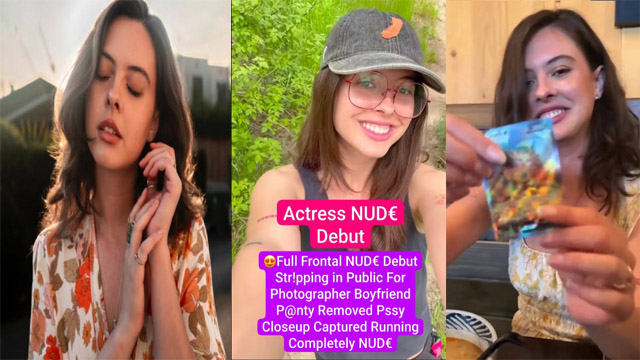 Actress Latest Frontal Nude Debut Stripping – in Public for Photographer Boyfriend