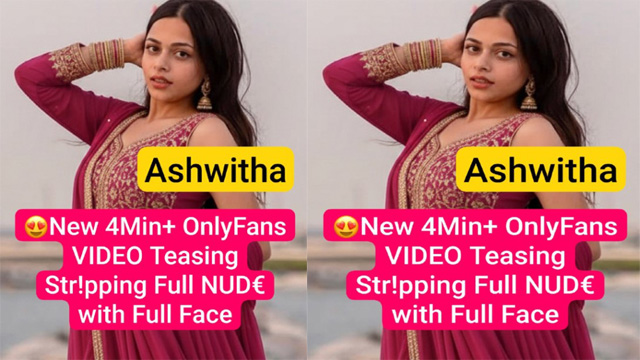 Ashwitha Super Seductive – Teasing Boobs Pressing – Stripping Full Nude Video