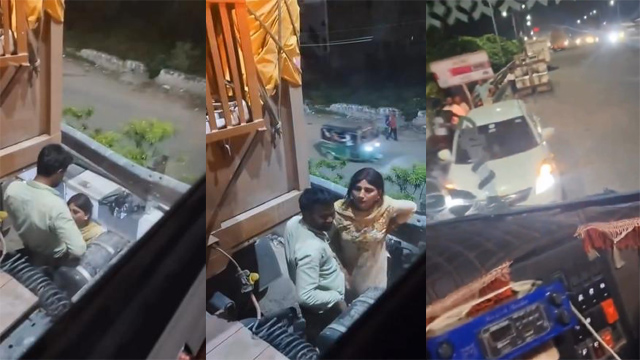 Hot Paid Randi Blowjob Truck Driver On Public Road Fucking Watch It