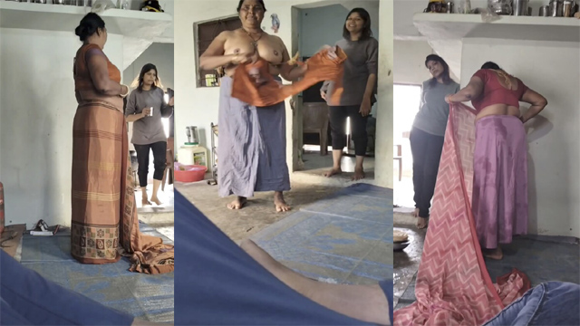 Naughty Mom Changing After Bath – Infront And Her Sis Viral Porn Video