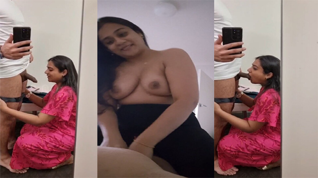 Indian Hot Wife Blowjob – And Taking Cum On Boobs Video Watch