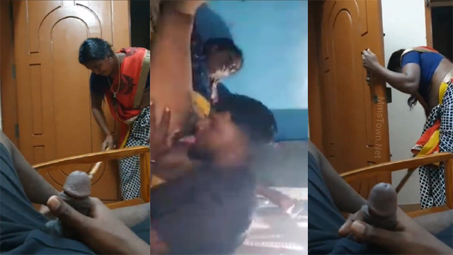 Tharki Guy Flash His Infront – Of Maid Fucking Dick