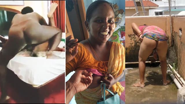 Tamil Aunty Boobs Pressed On Rooftop Threesome Fucking Video 2026