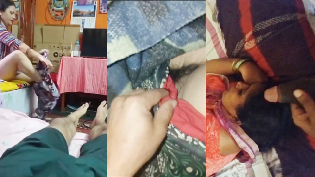 Telugu Aunty Changing – Front Of Her Son Masturbating